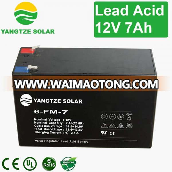 Free shipping 12v 7ah sealed lead acid battery